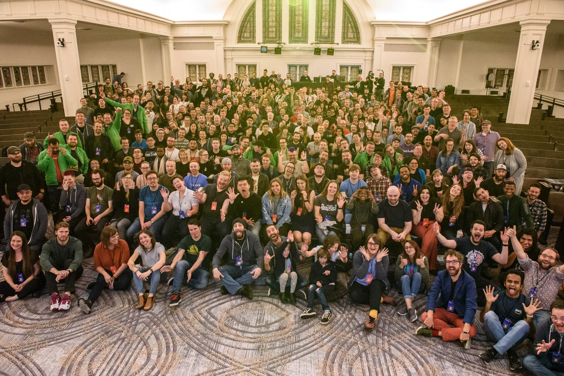 conference family photo
